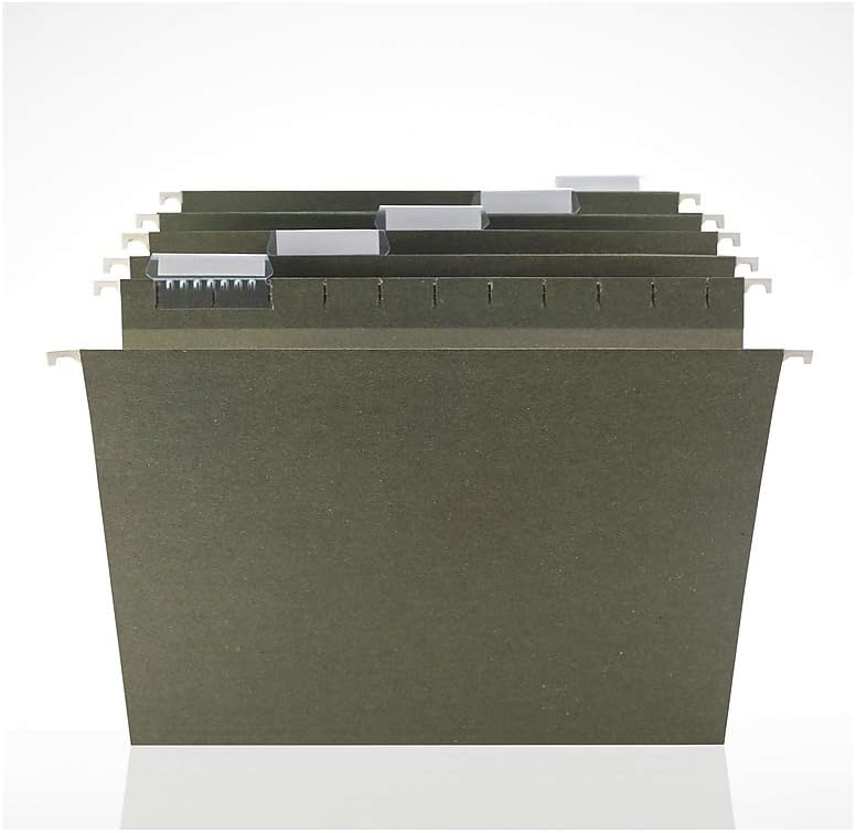 Staples Hanging File Folders, 1/5-Cut Tab, Letter Size, Includes Tabs & Paper Inserts, Perfect for Home, Office, Classroom, 50-Pack, Green - Image 4