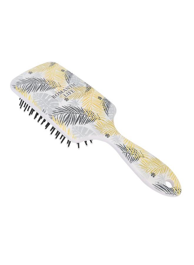 Thoraya Personality Leaves Pattern Anti-static Hair Comb Tangles Resistant Massage Comb (Yellow Leaves)  - Image 2