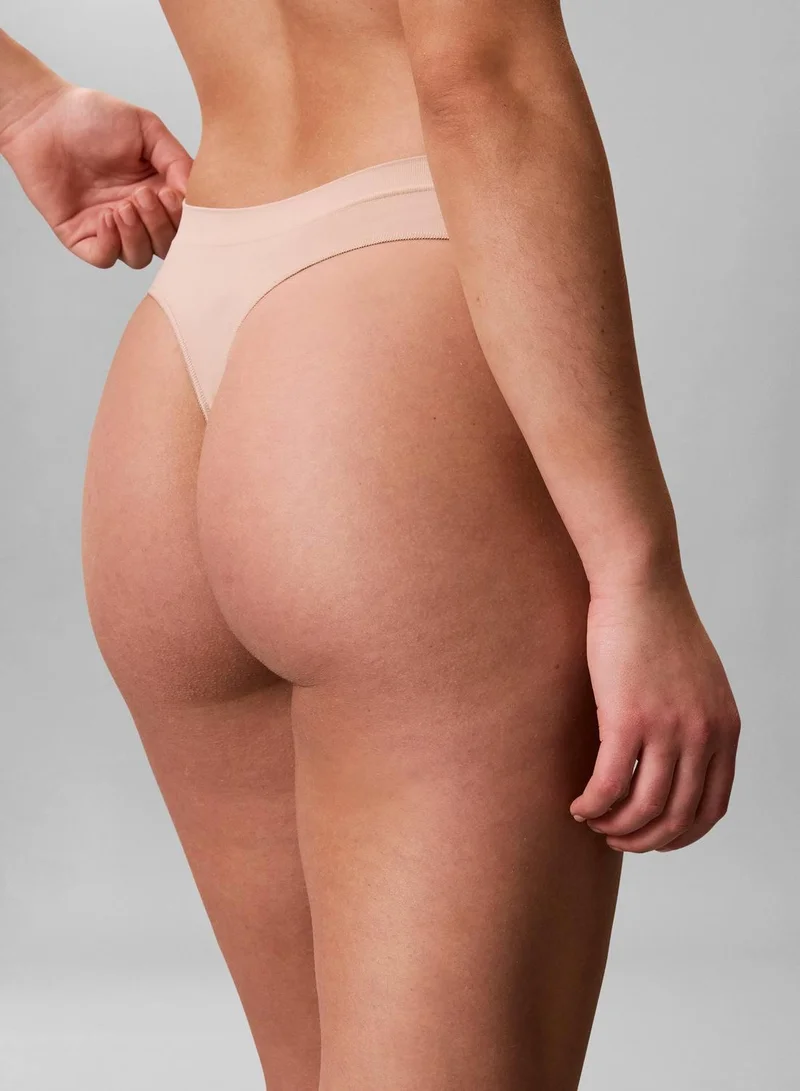 CALVIN KLEIN SHORELINE/ CEDAR/ SPARROW 3 Pack Thongs - Bonded Flex Seamless for Women | Best Price UAE