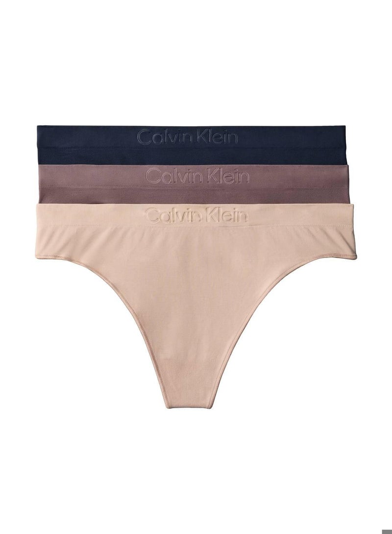 CALVIN KLEIN 3 Pack Thongs - Bonded Flex Seamless - Image 1