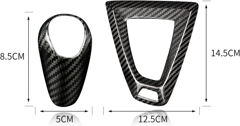 AIRSPEED Carbon Fiber Gear Shift Knob Cover Trim for BMW M2 M3 M4 (2014-2018), Black - Image 4