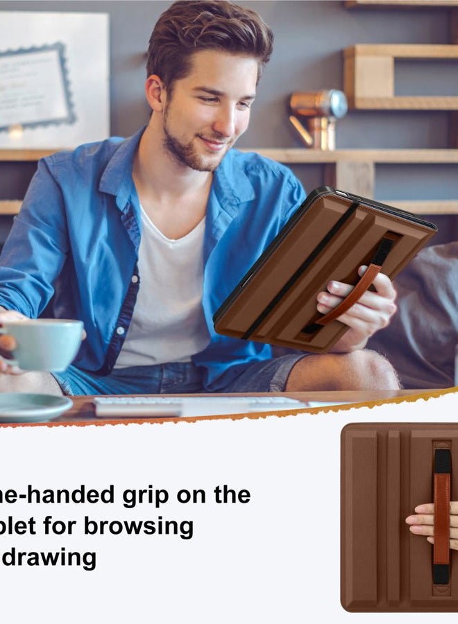 DTTO for iPad A16 Case, iPad 11th / 10th Generation Case (2025/2022), 360 Degree Rotating Premium Leather Folio Stand Cover with Pencil Holder, New Blue - Image 4