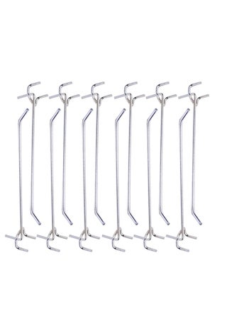 Metal Hangers 40Pcs Pegboard Hooks and Organizer Assortment Heavy Duty Metal Peg Board Shelving Hooks 20cm Stainless Steel S Hooks - pzsku/Z28704C467610D9EB7ADFZ/45/_/1698408929/154564d0-9804-4d2b-bdb8-2a2604a5a7f9
