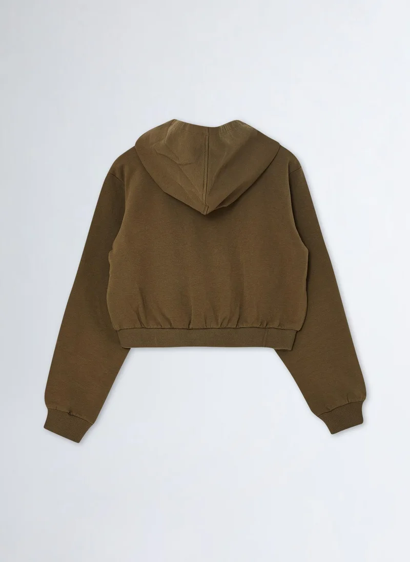 ليو جو Hooded Sweatshirt with Zip