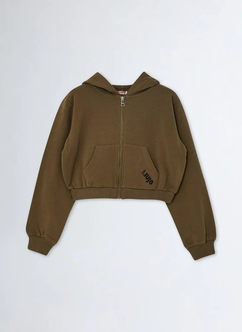 ليو جو Hooded Sweatshirt with Zip