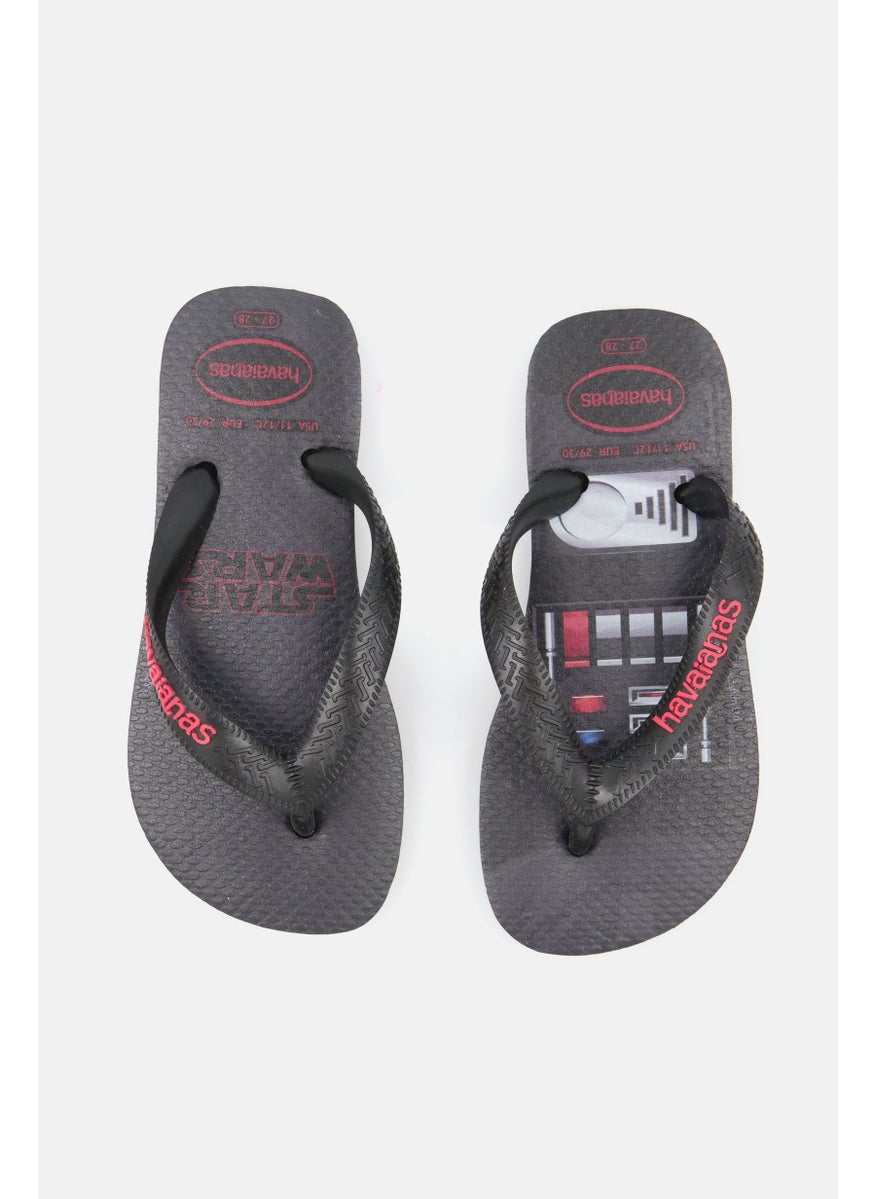 havaianas Kids Boy Star Wars Flip Flop, Black  - Image 2