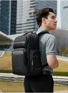 ARCTIC HUNTER B00492 Waterproof Anti Theft High Quality Mens's Backpack And Women's Backpack With Laptop Compartment For 15-17inch And USB Charging, BLACK  - Image 3