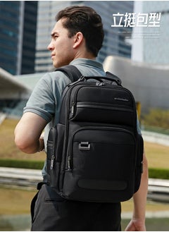 ARCTIC HUNTER B00492 Waterproof Anti Theft High Quality Mens's Backpack And Women's Backpack With Laptop Compartment For 15-17inch And USB Charging, BLACK  - Image 2