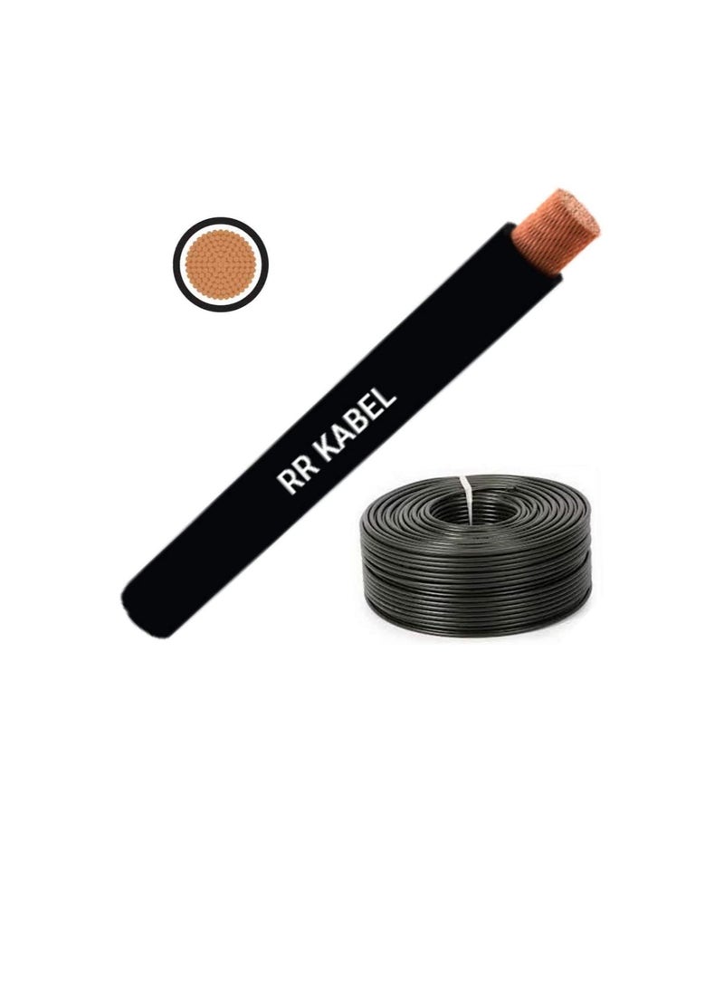 RR Multi Strand Pure Copper Single Core Flexible Cables | Trirated Electrolytic Conductor up to 105C Fire Resist Electric Panel Wire | BS6231 ISO9001 CE Compliant 100Y(90m) Roll (1.5mm, Black) - Image 1