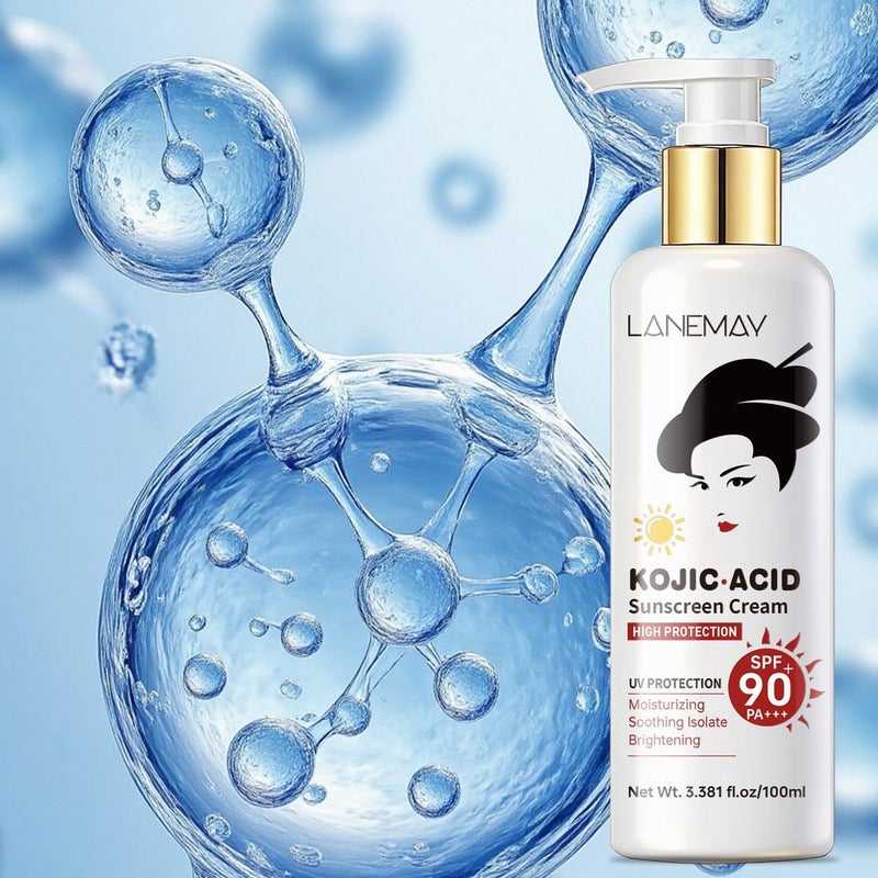 LANEMAY Kojic Acid Protection Cream 100ml SPF90 PA+++ High Intensity Moisturizing Soothing Brightening - Image 1