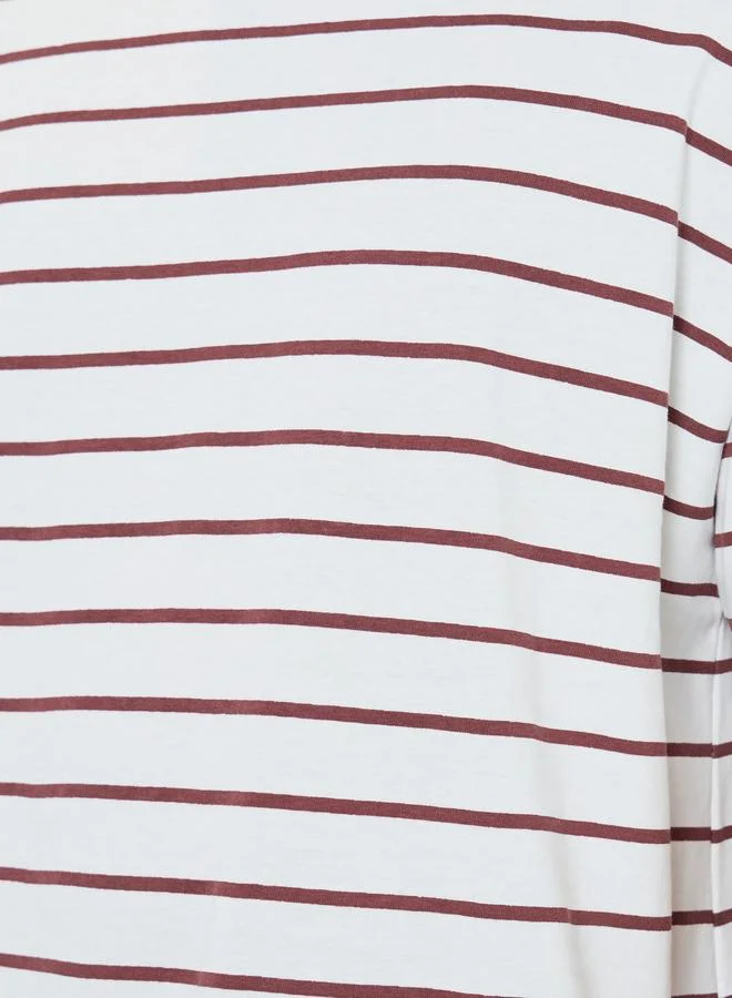 Styli Men Striped Oversized Jersey T-Shirt