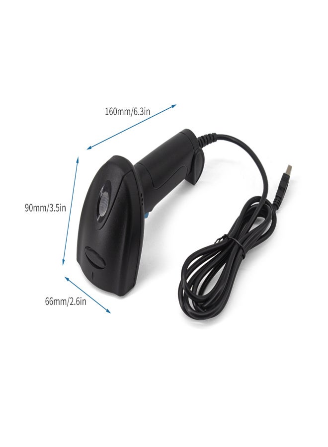1D/2D Barcode Scanner Handheld USB Wired Bar Code Reader Manual Trigger/Auto Continuous Scanning Support Paper Code Compatible with Windows Android Mac for Supermarket Retail Store Library Logistics - Image 2