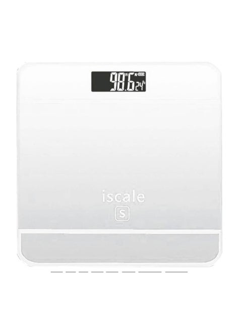 Body Weight Digital Scale with LCD Display Screen-Silver