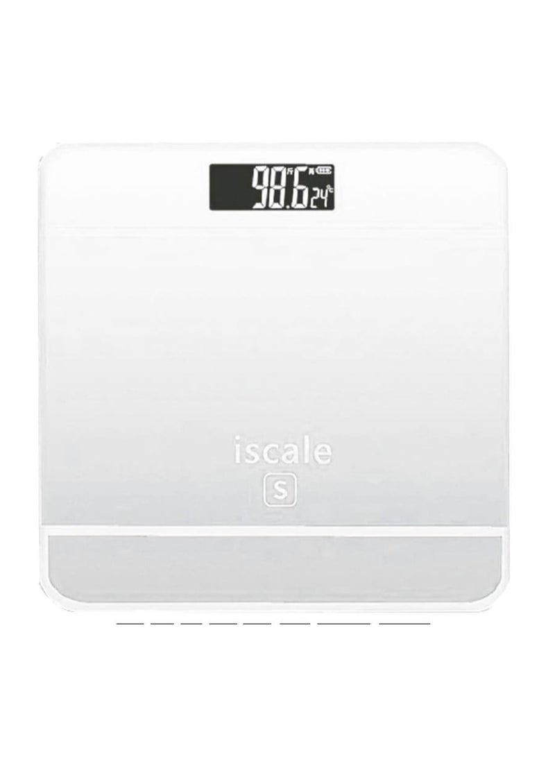 Iscale Body Weight Digital Scale with LCD Display Screen-Silver 