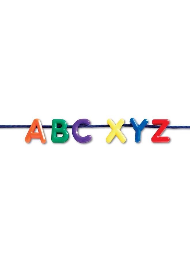 Learning Resources حروف الأبجدية الكبيرة مع أربطة (مجموعة من 26 قطعة، بلاستيك متعدد الألوان، للأعمار 3 سنوات فما فوق) - Image 3