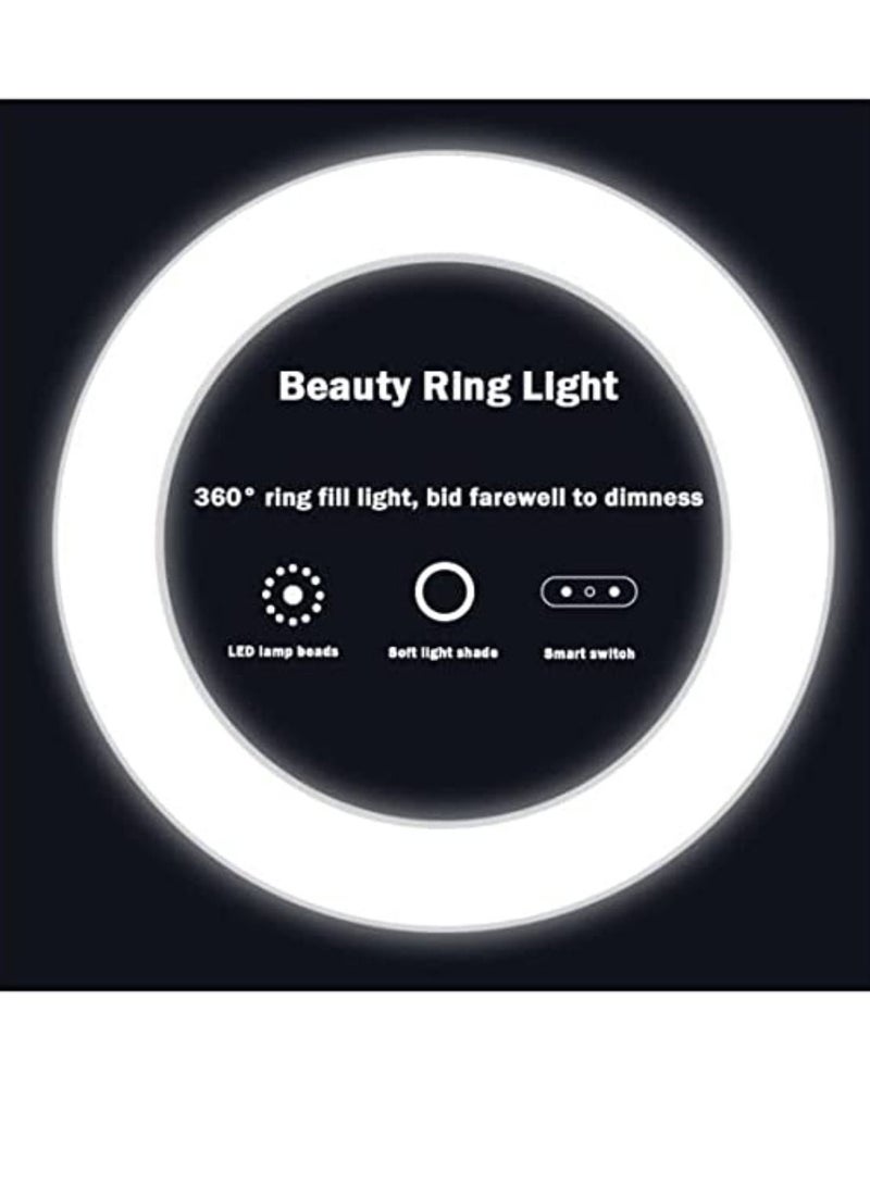 مصباح لصور السيلفي على شكل حلقة على الهاتف للمكياج والبث المباشر لتصوير فيديو تيكتوك على اليوتيوب - Image 4