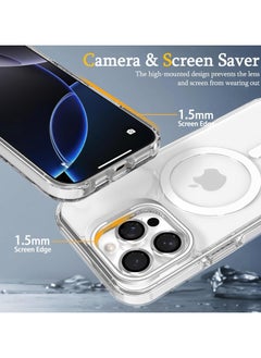 CoomBe Case for iPhone 16 Pro Max, Compatible with MagSafe, Built-in Stash Stand Phone Case, Scratch-Resistant Back Cover, Clear  - Image 4