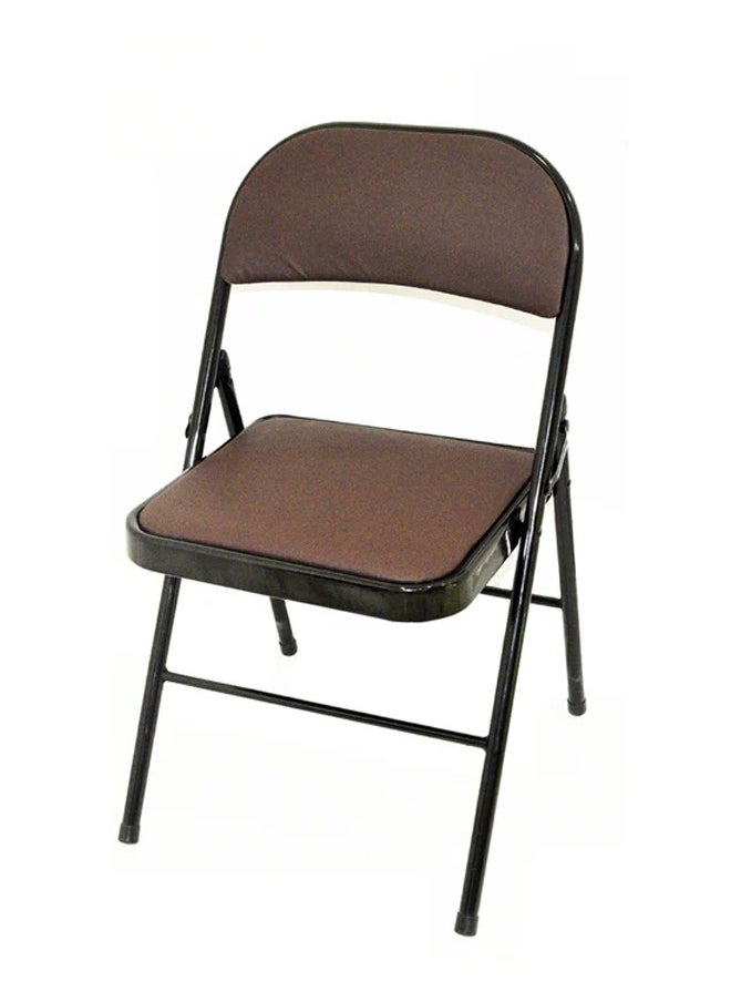 Cady One Folding chair for trips and camping, brown leather fabric  - Image 3