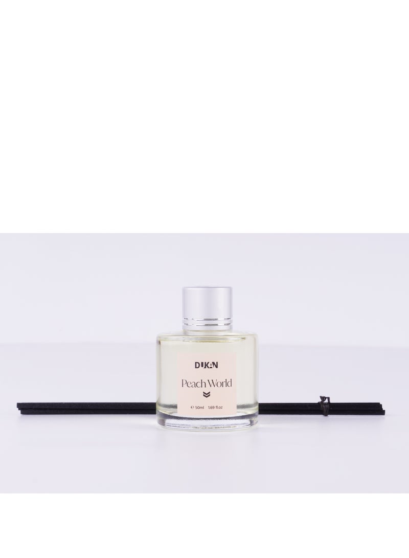 Dukan Reed Diffuser Peach World 50ml  - Image 2