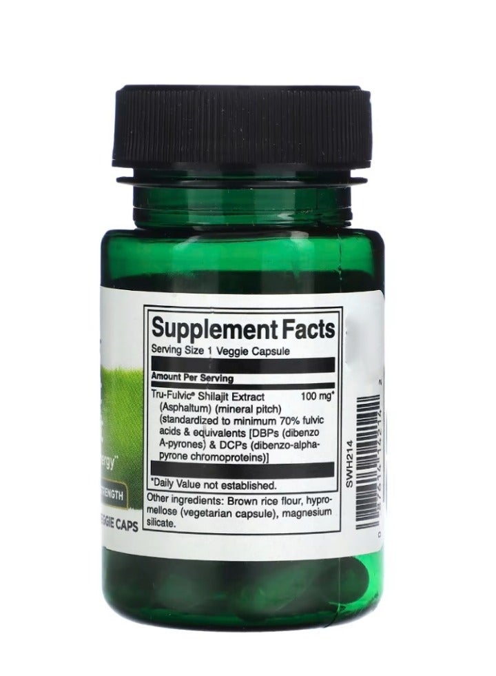 سوانسون مستخلص شيلاجيت 100 مجم 30 كبسولة نباتية - Image 2