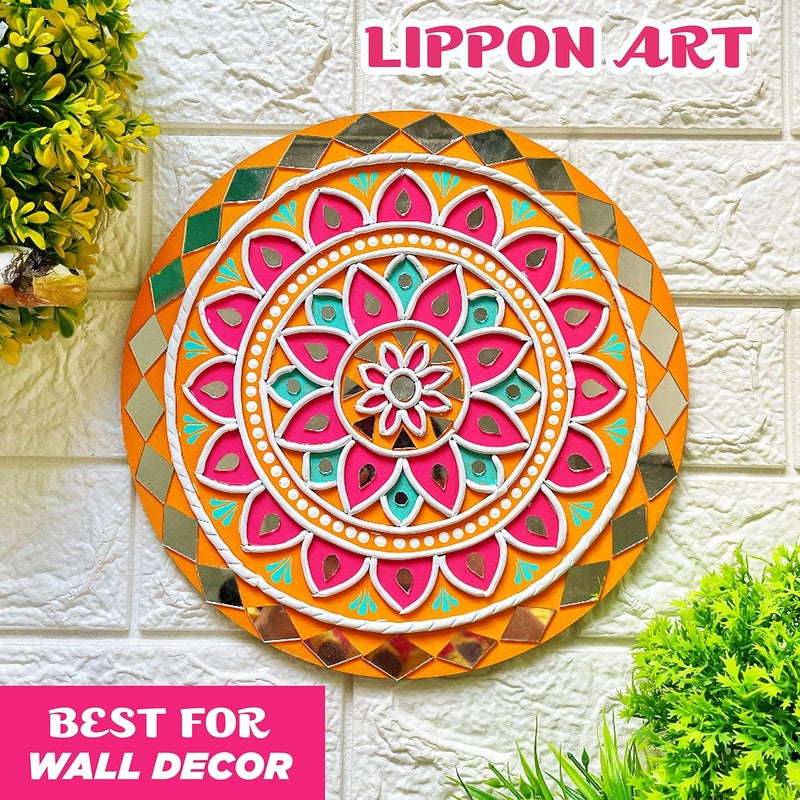 FlyBuy HUB FlyBuy HUB Rousrie Tabletop Mirror for Craft Work Pack of 1600 Mirrors Lippan Art Materials Kit Mirrors Decorative Small Pieces for DIY Crafts Works with Shape Separate Box Round Framed - Image 5