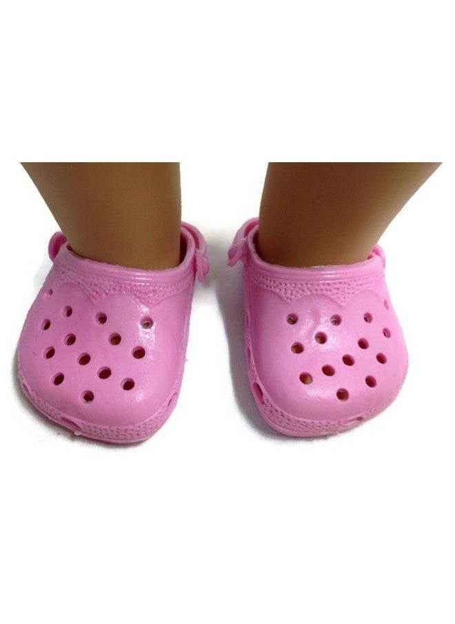 Dori's Doll Boutique - Pink Duc Shoes For 18 Inch Dolls - Image 1