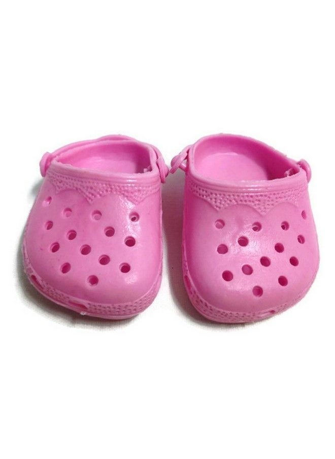 Dori's Doll Boutique - Pink Duc Shoes For 18 Inch Dolls - Image 1