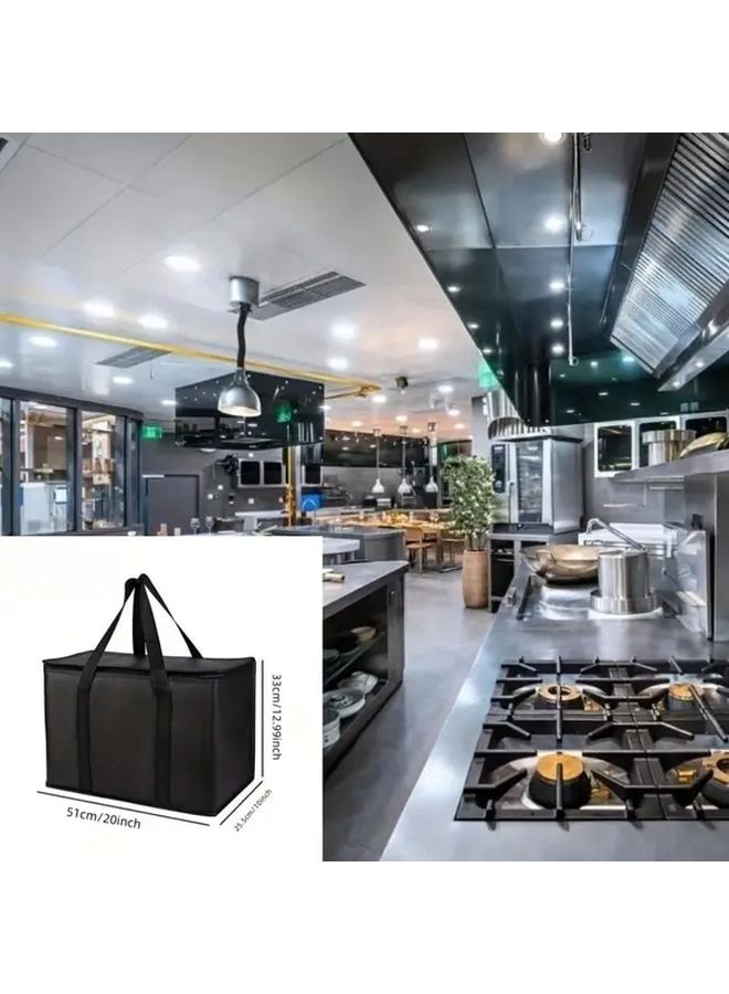 Large Capacity Insulated Picnic Bag Coal Blackening Portable Refrigeration Storage Trunk - Image 4