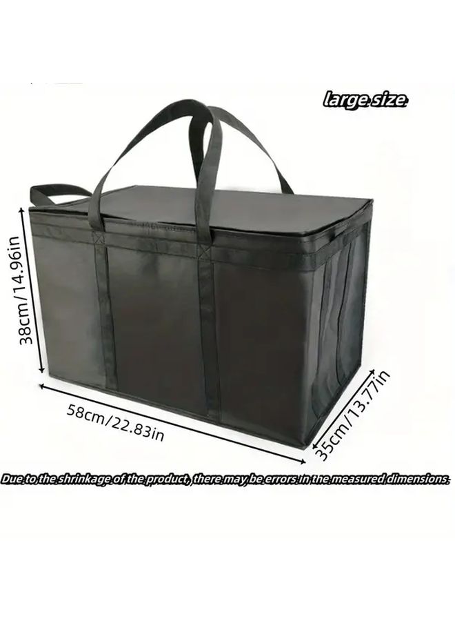 Large Capacity Insulated Picnic Bag Coal Blackening Portable Refrigeration Storage Trunk - Image 2