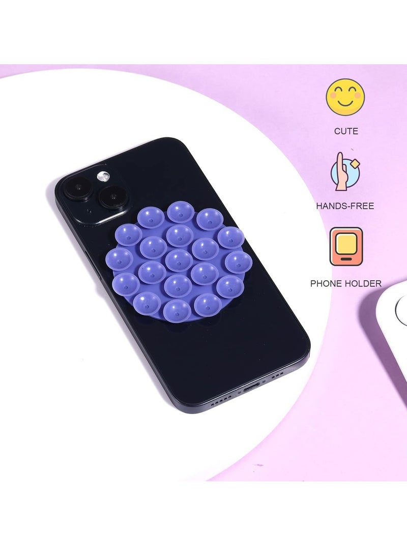 Oasisgalore 5-Pack Multicolored Round Suction Phone Mounts for iPhone, Android, Hands-Free Holder for Shower.  - Image 5