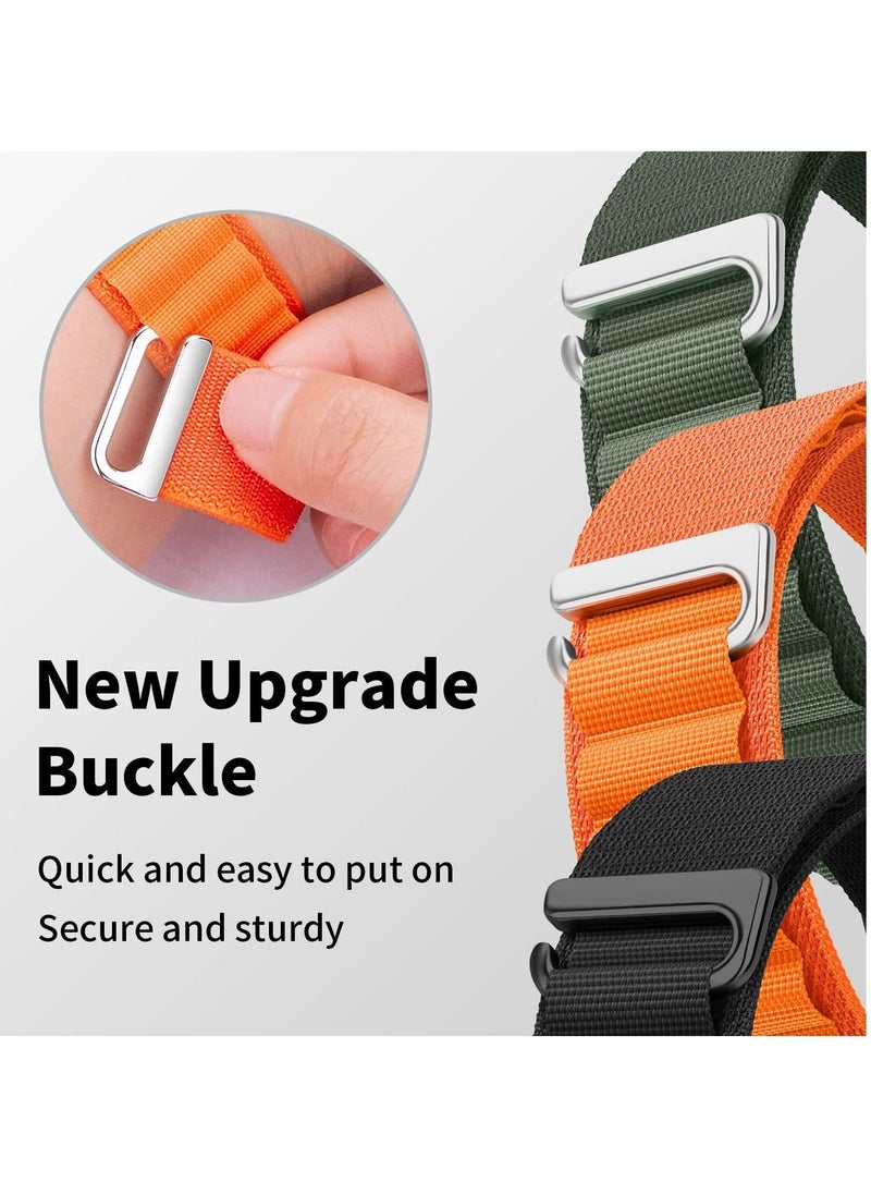 BORTONY - 3 Pack Apple Watch Band Alpine Loop 38mm 40mm 41mm Women men Nylon Sport Loop Replacement Watch Strap C Hook for iWatch Ultra SE Series 8/7/6/5/4/3/2/1 - Image 1