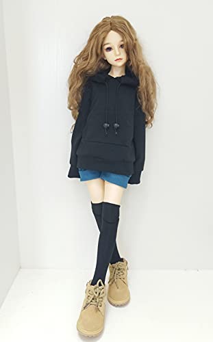 XiDonDon 30CM 45CM 60CM Doll Clothes 13 14 16 BJD Doll Accessories BJD SD DIY Fashion Hoodie Toys Dolls Clothing 14Black - Image 5