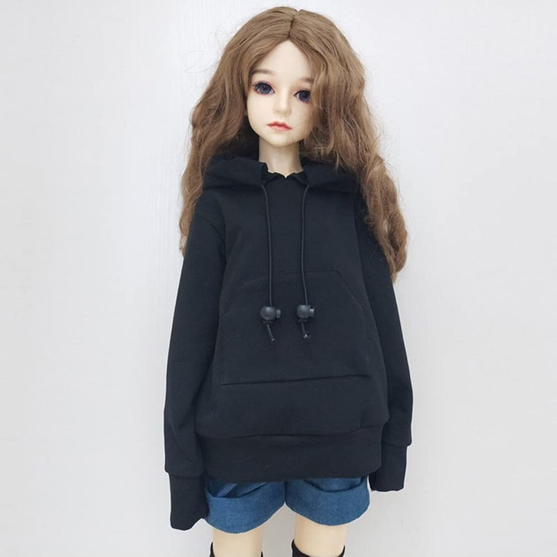 XiDonDon 30CM 45CM 60CM Doll Clothes 13 14 16 BJD Doll Accessories BJD SD DIY Fashion Hoodie Toys Dolls Clothing 14Black - Image 4