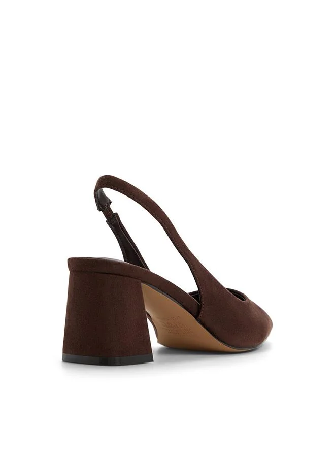 Call it Spring Evelyynn Ladies Brown Heeled Shoes