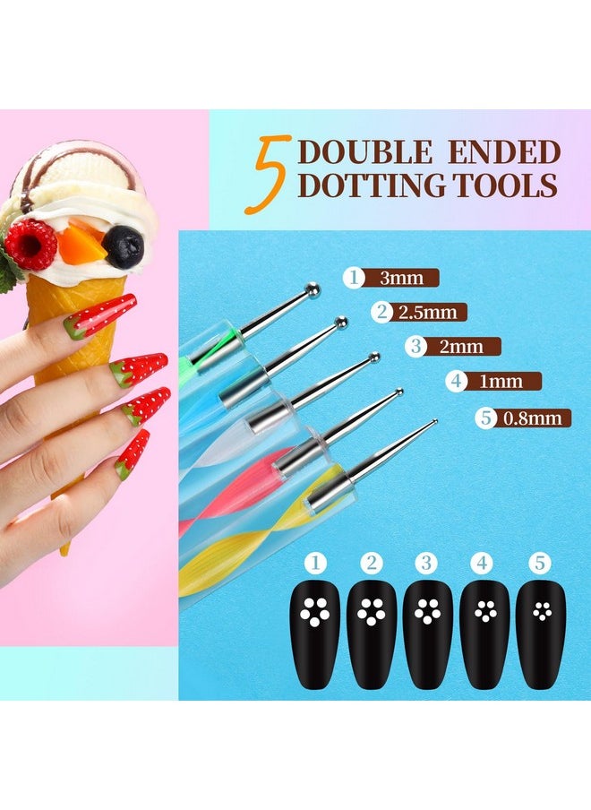Teenitor - Teenitor Nail Art Kit, Nail Art Tools with Nail Art Brushes, Nail Design Kit, Nail Dotting Tools, Nail Stickers, Nail Rhinestones, Nail Art Foil, Nail Art Tapes, Nail Accessories For Nail Art - Image 1