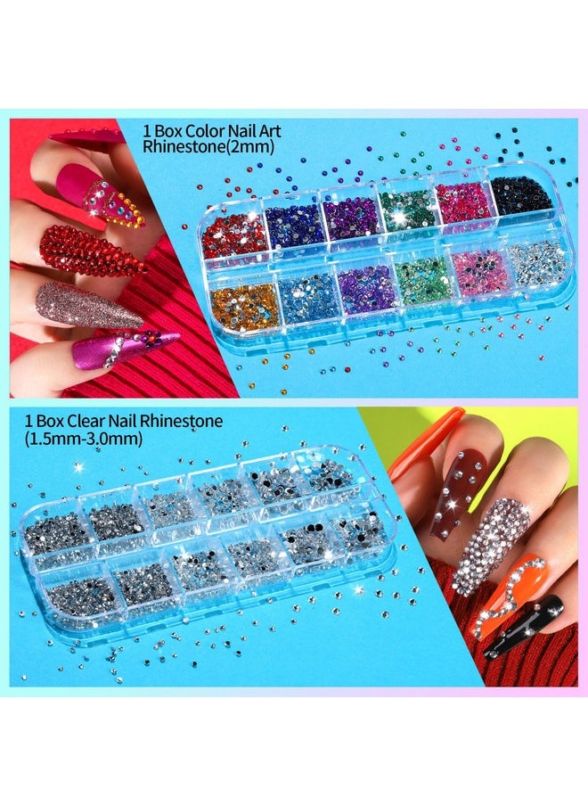 Teenitor - Teenitor Nail Art Kit, Nail Art Tools with Nail Art Brushes, Nail Design Kit, Nail Dotting Tools, Nail Stickers, Nail Rhinestones, Nail Art Foil, Nail Art Tapes, Nail Accessories For Nail Art - Image 1