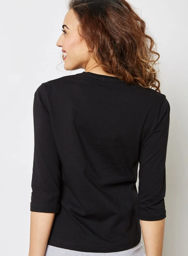 Ginger Basics Choker Long Sleeve T-Shirt