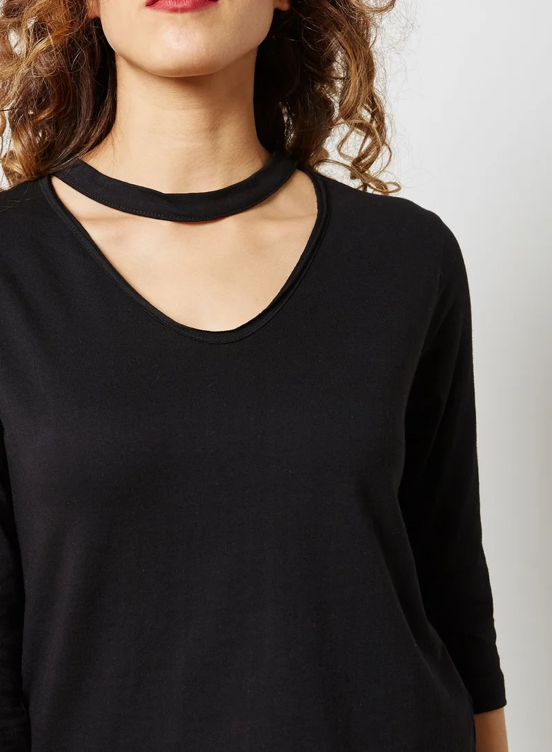 Ginger Basics Choker Long Sleeve T-Shirt