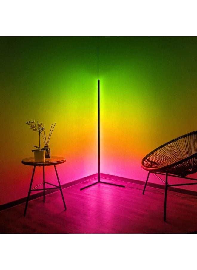 XiuWoo Remote Control RGB LED Corner Floor Lamp Multicolour