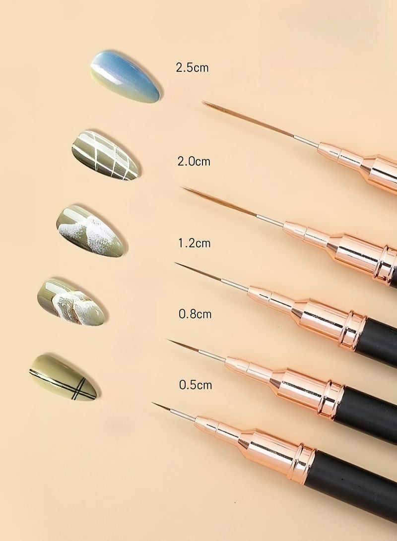Goldfish Painting Pen for Nail Art Nail Polish Pen Manicure Painting Tool Nail Art Line Pen Pointed Flower Painting Pen - Image 2