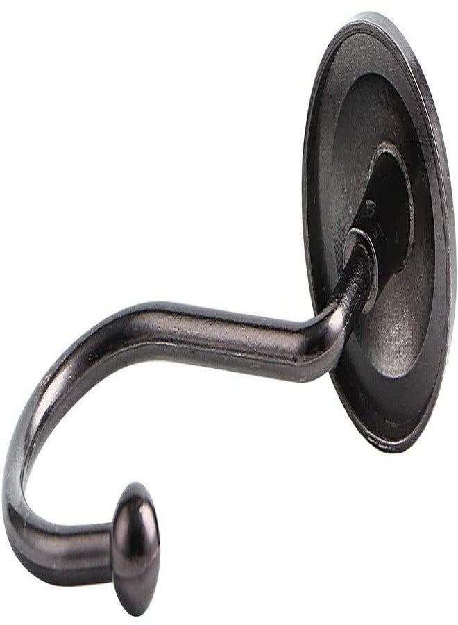 qinnsou 24 Pack Curtain Hooks, Heavy Duty Zinc Alloy Shower Curtain Hooks (Beaded Circle, Oil- Rubbed Bronze) - Image 4