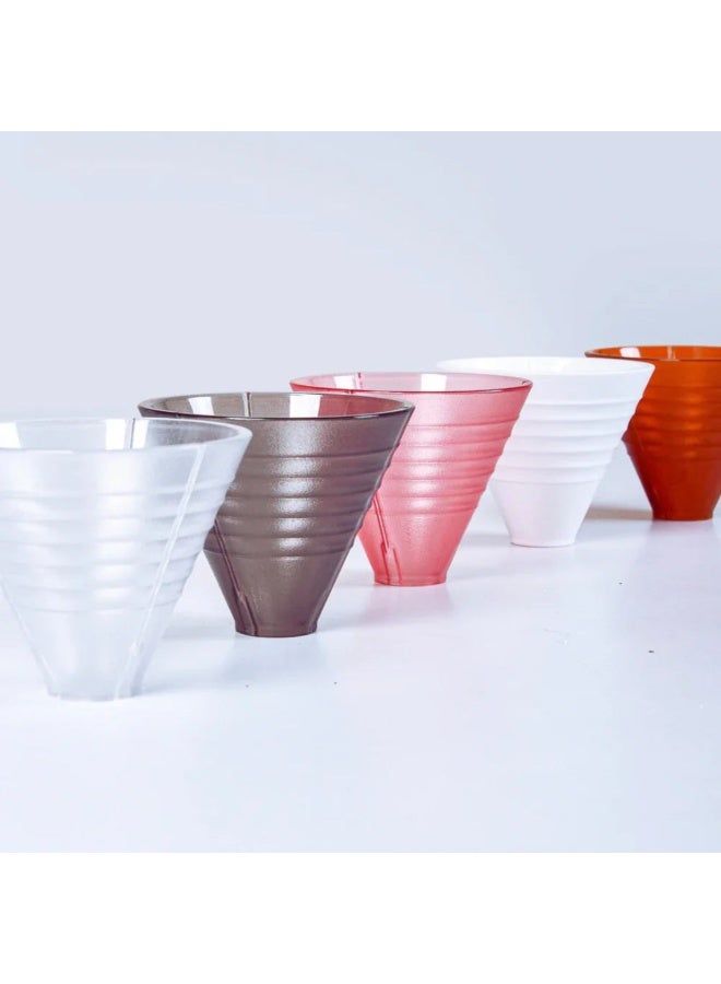 سوبريما إنسترومنتس Suprima Instruments SD1R Dripper Peach – بلاستيك بولي كربونات صديق للطعام مع مسطرة من الفولاذ المقاوم للصدأ، سعة 1-2 كوب، صانع قهوة دقيق - Image 4