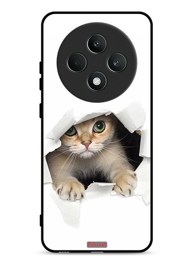 Tolwak Oppo Reno12 F 5G Protective Case Cover Cat Appearing - Image 1