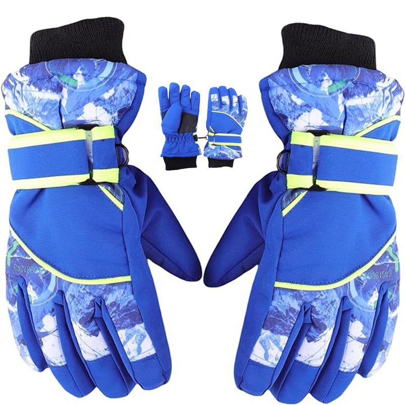 IZUS Kids Cold-Weather-Ski-Gloves Winter-Warm-Thick-Gloves Water-Repellent Windproof Snowboarding for Boys Girls 4-8T - Image 1
