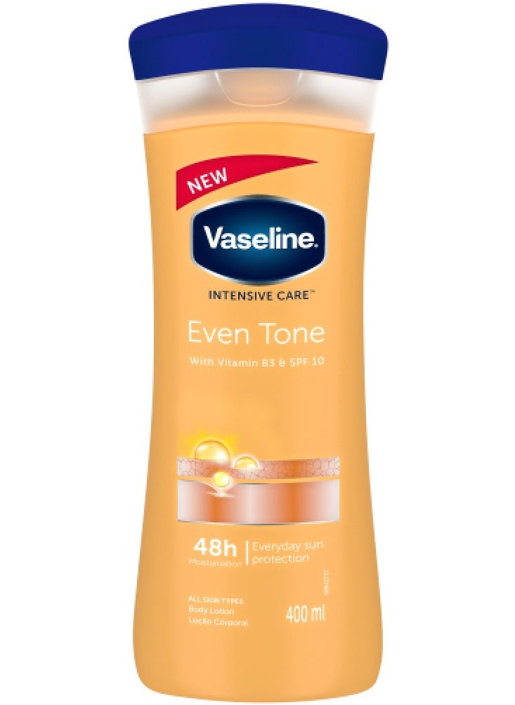 Vaseline Intensive Care Healthy Even Tone Body Lotion With Vitamin B3 And Spf 10 Orange 400ml 