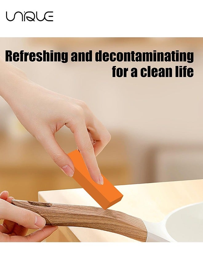 Unique Stainless Steel Stain Eraser, Decontamination Artifact Extra Strong Magic Sponge Eraser, with Rubber Gloves for Tough Stains, Dirt Surface, Kitchen Home - Image 5