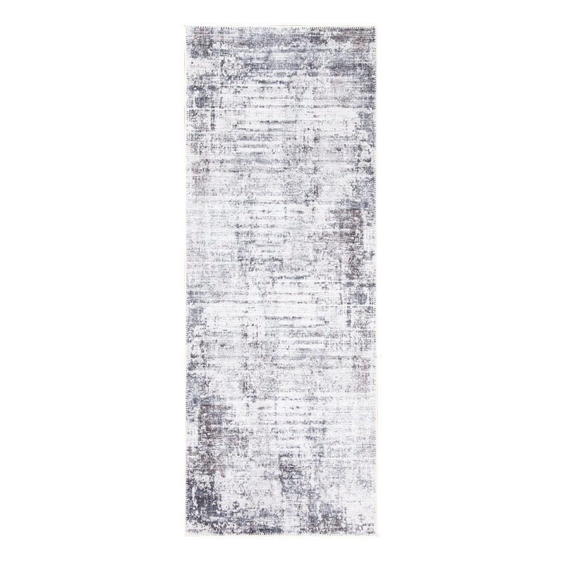 Bloom Rugs بلوم سجاد قابلة للانزلاق غير قابلة للانزلاق 12 قدم - رمادي/الفحم/عداء تجريدي حديث للحمام ومطبخ المدخل - الحجم الدقيق: 2.5 "× 12" - Image 2