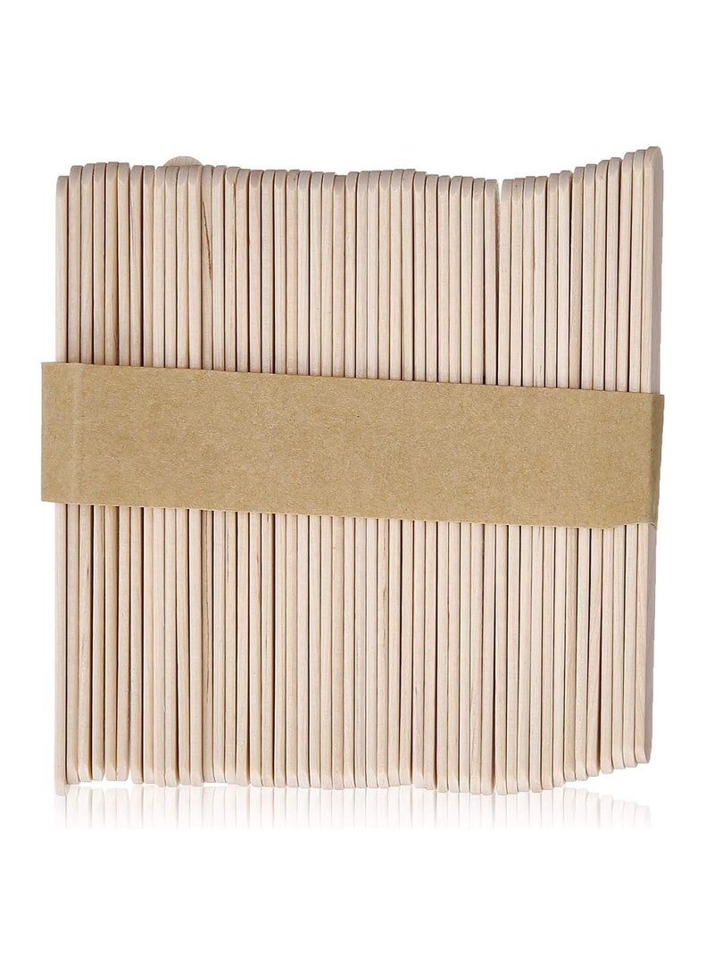 BLOOMING TIME Disposable Wooden Tongue Depressor Waxing Spatula 100pcs box - Image 4