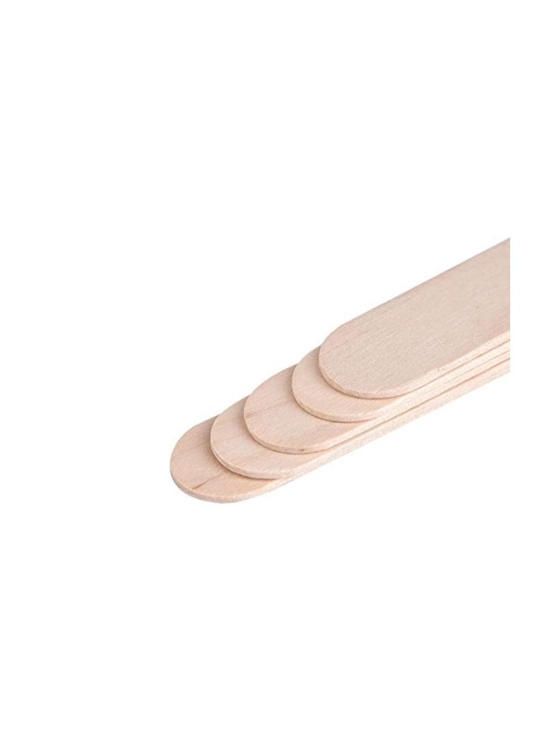 BLOOMING TIME Disposable Wooden Tongue Depressor Waxing Spatula 100pcs box - Image 5