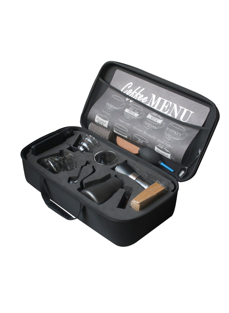 Old_Feller V60  Drip Coffee Maker Set Pour Over Coffee Maker 12 Piece with Portable Carry Case Coffee Master Set 29x58x17cm - Image 4